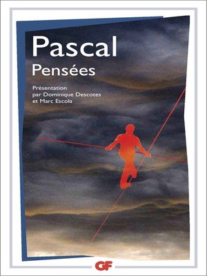 cover image of Pensées